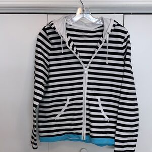 Talbots hooded, lightweight, cotton sweatshirt, jacket